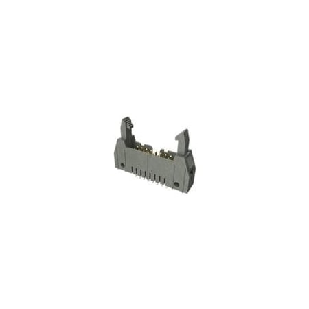 Fci Board Connector, 8 Contact(S), 2 Row(S), Male, Right Angle, 0.1 Inch Pitch, Solder Terminal, Latch 71922-108LF
